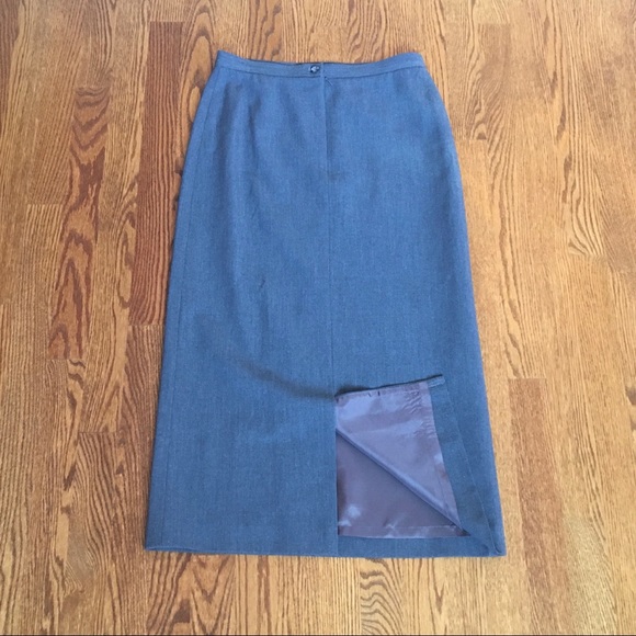 Wool Pencil Skirt - Picture 3 of 4